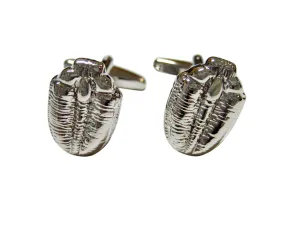 Silver Toned Trilobite Fossil Design Cufflinks