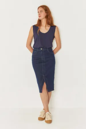 SKFK Aintzane skirt DK dark denim women