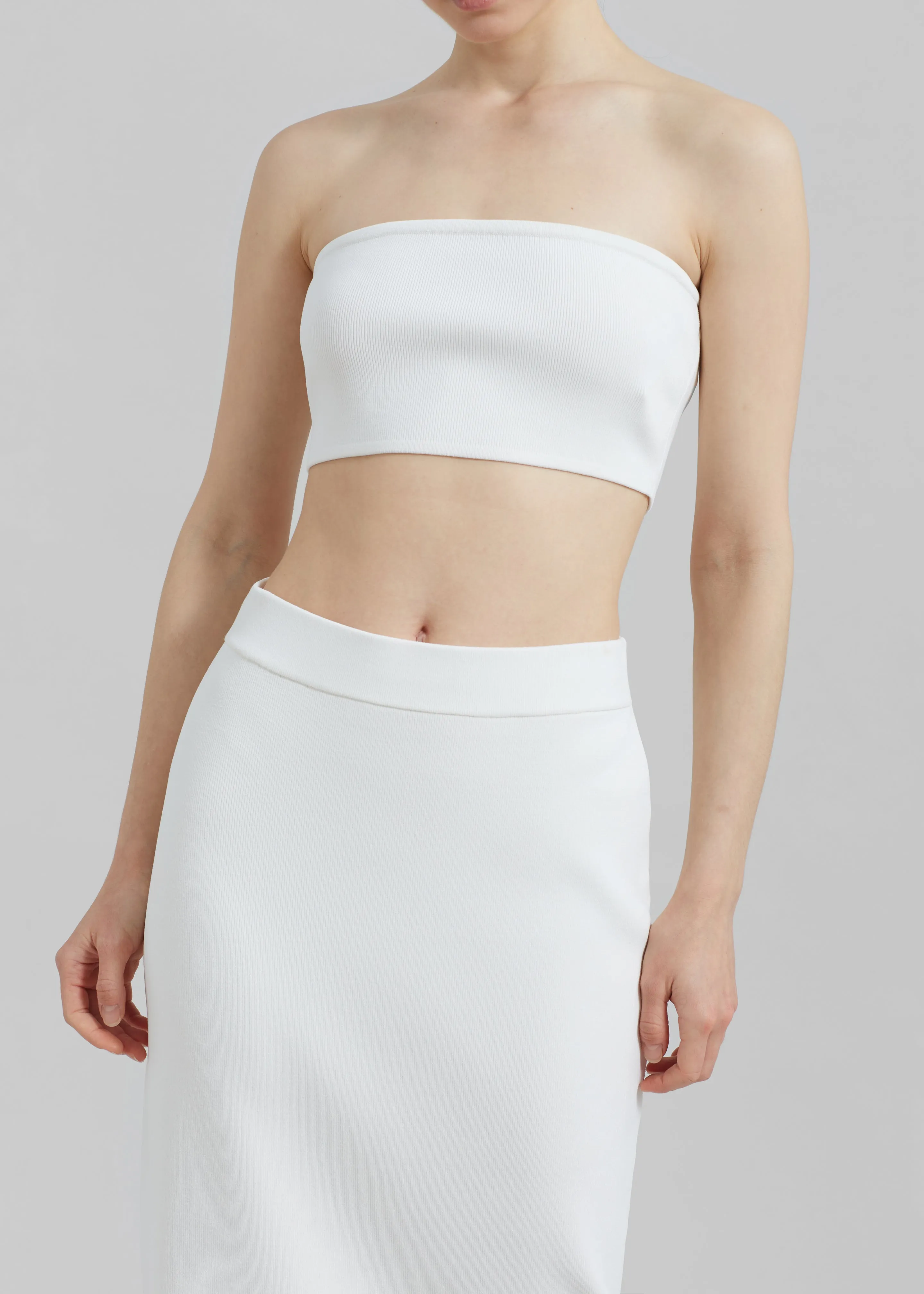 Solange Knit Pencil Skirt - Mastic
