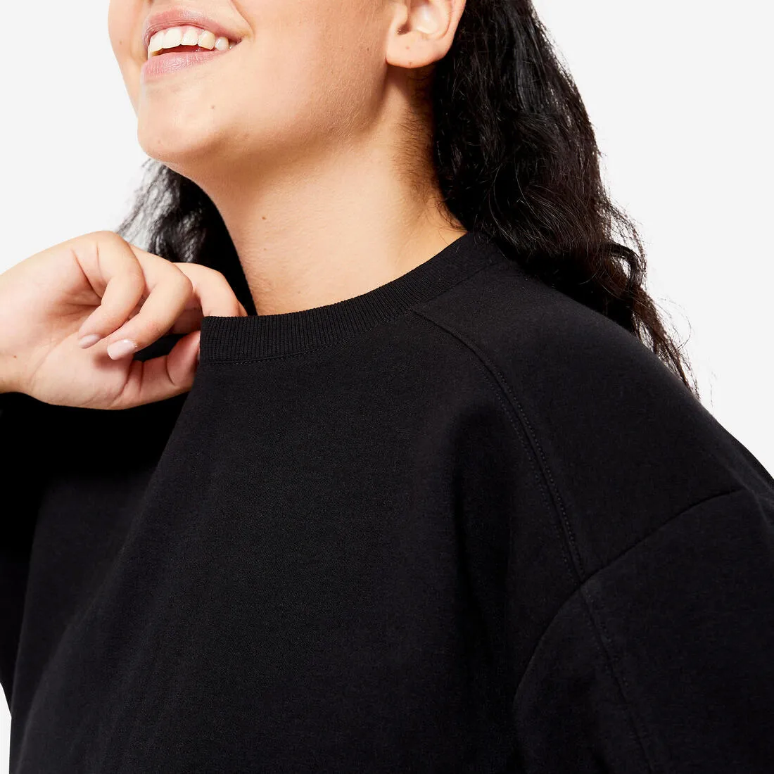 Sweat oversize femme - noir
