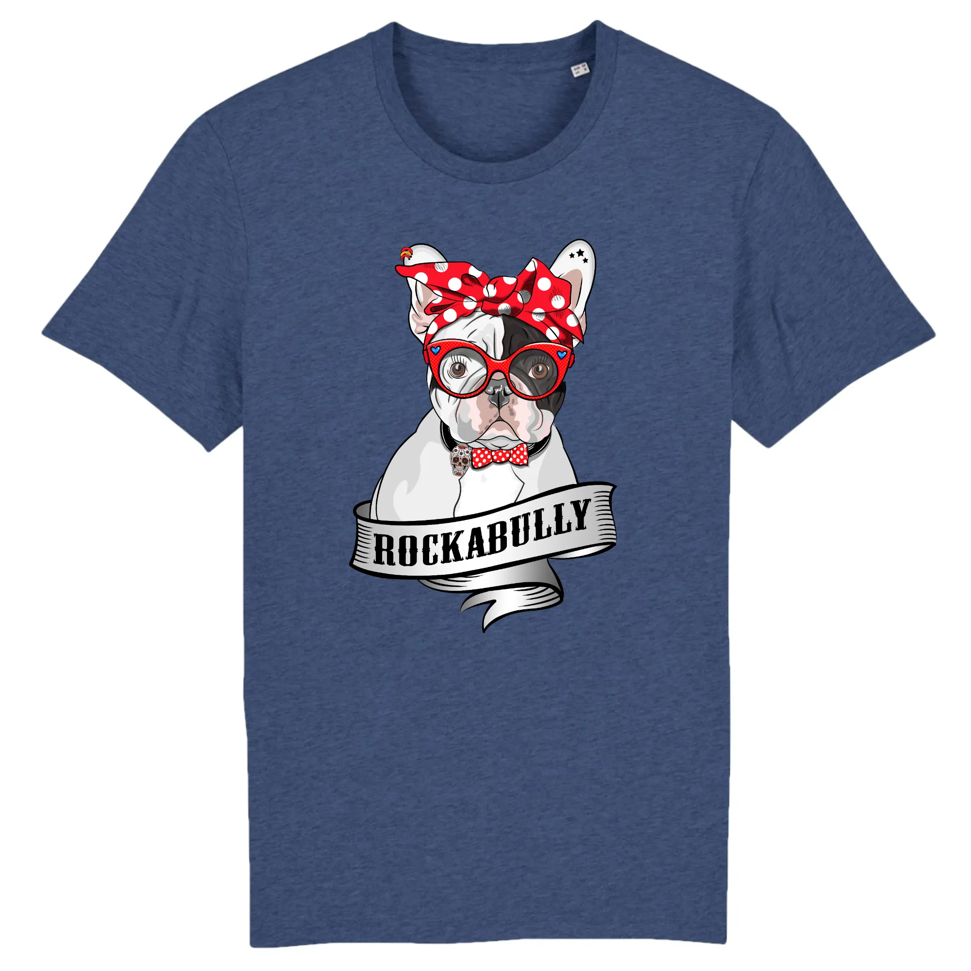 T-Shirt- BIO- FRENCH BULLY ROCKERBULLY- Herren