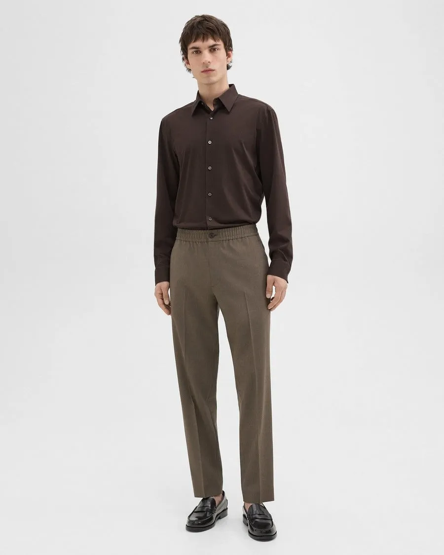 Theory Sylvian Structure Knit Shirt - Hickory