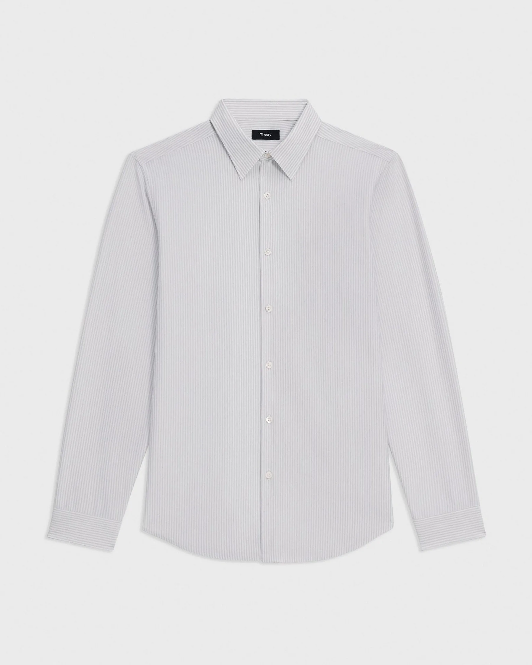 Theory Sylvian Structure Knit Shirt - White/Olympic