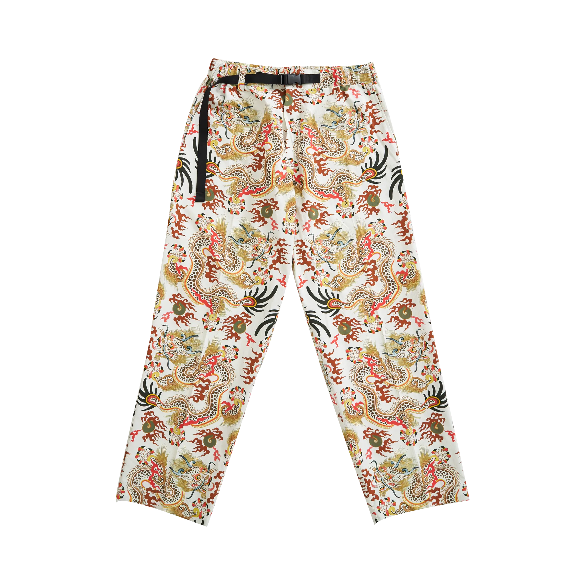 [UNISEX] TOMAS TOMAS X LOCO MOSQUITO 108 DRAGONS OFF-WHITE BELTED TROUSERS