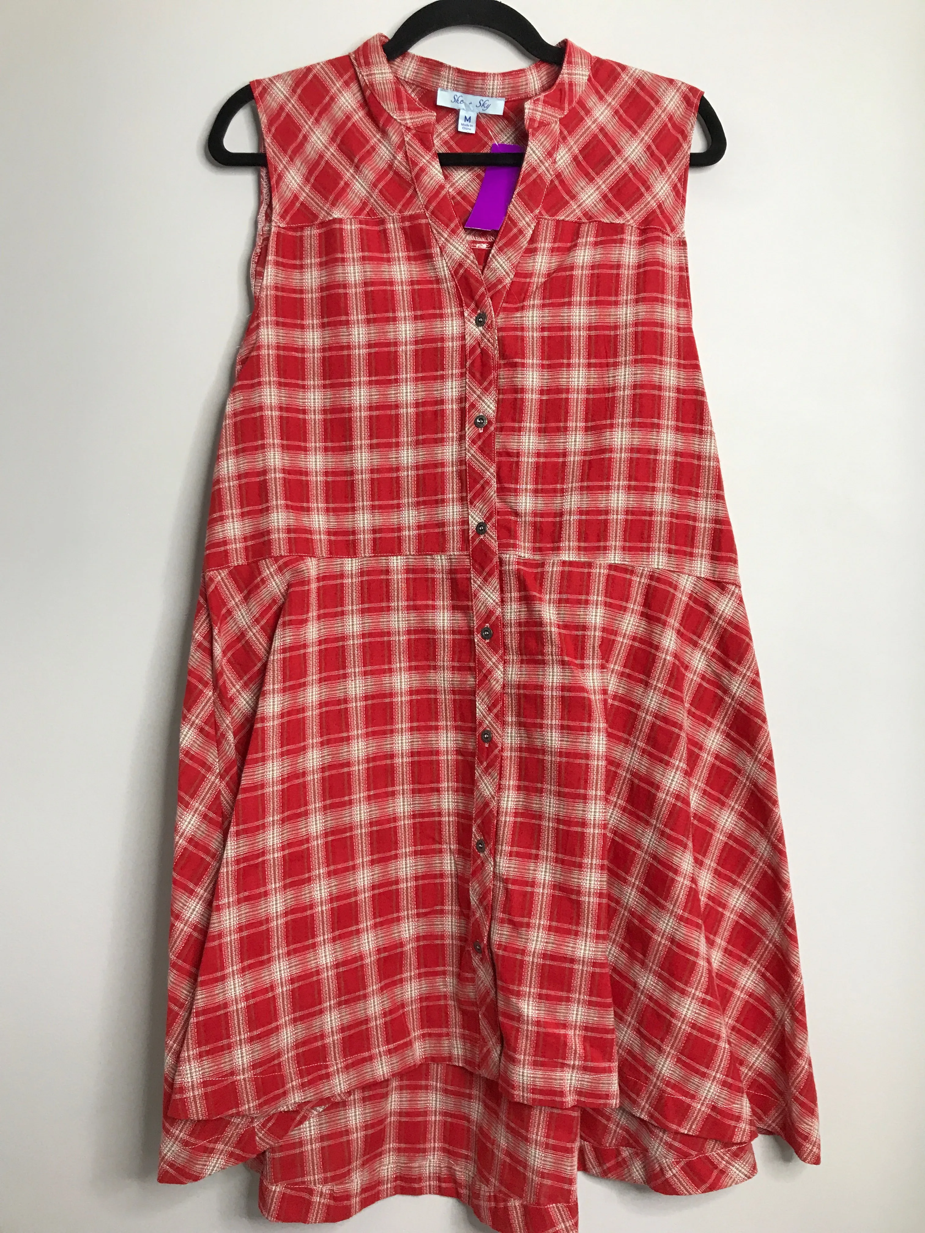 Womens Size Med Misses Red She & Sky Dress