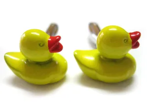 Yellow Rubber Ducky Cufflinks