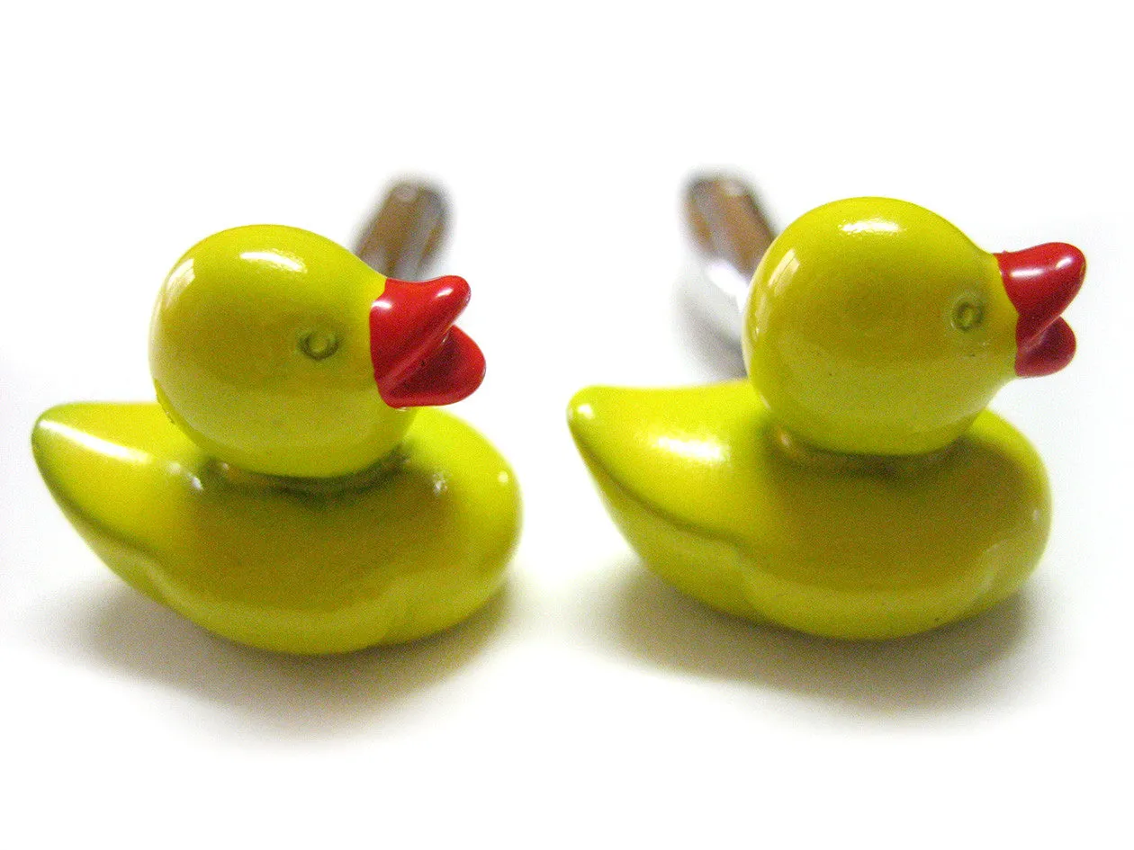 Yellow Rubber Ducky Cufflinks